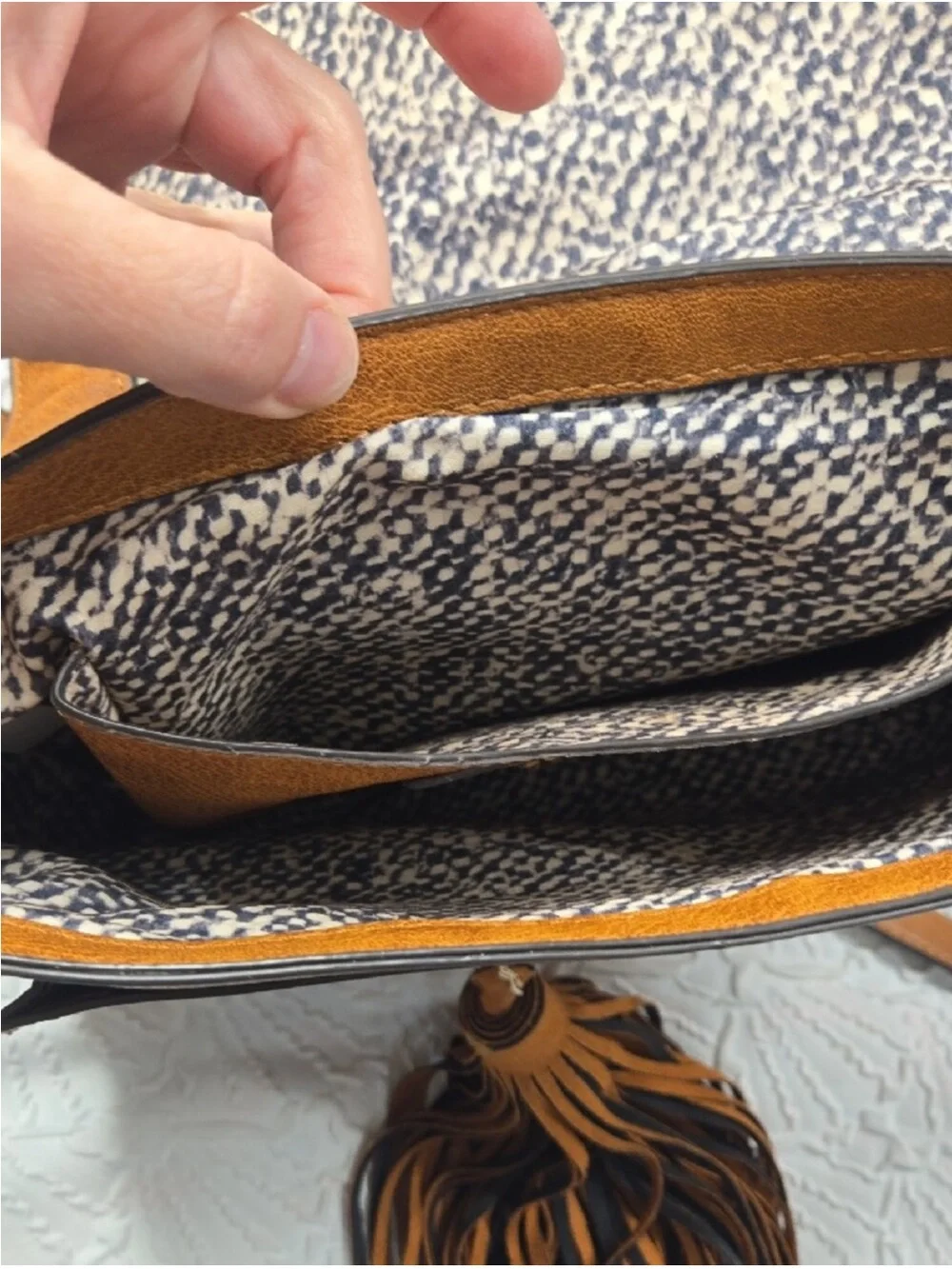 Steve Madden Tooled & Studded  Crossbody Bag